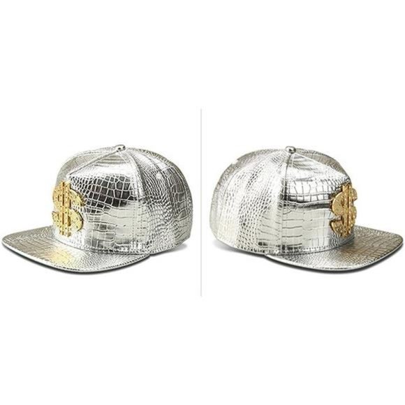 Hip Hop Hat Flat-Brimmed Hat Money Cap Adjustable Snapback Hat for Men and Women - Picture 2 of 3